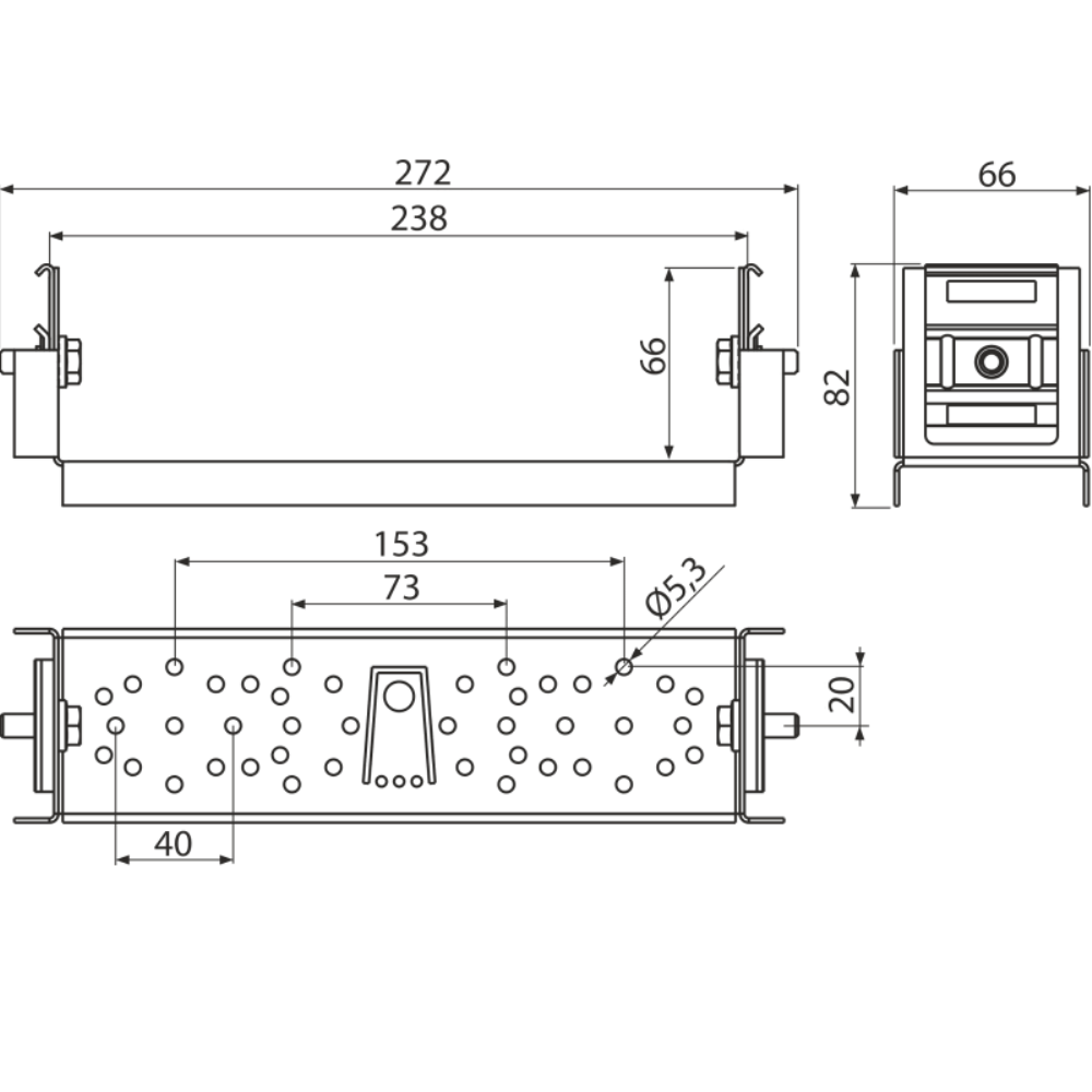 Кронштейн Alcadrain AlcaSystem смесителя для душа AS-P021 2 Кронштейн Alcadrain AlcaSystem смесителя для душа AS-P021 — изображение 2
